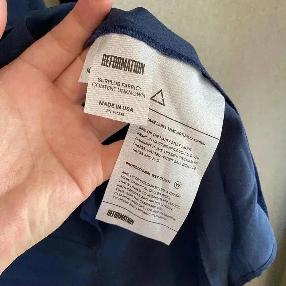 1045 Reformation Button Up Blouse - Image 4