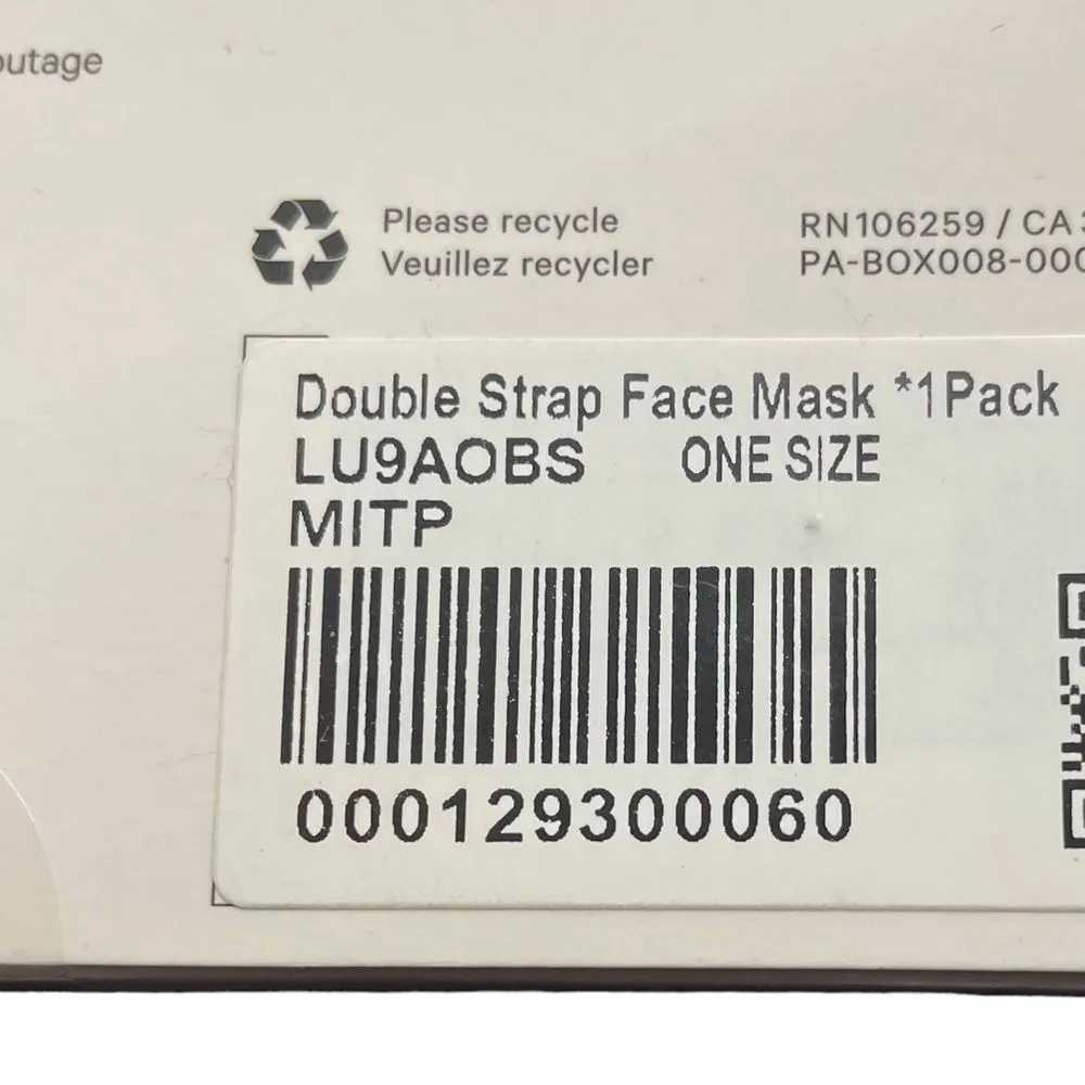 NEW Lululemon Double Strap Face Mask - Misty Pink - Image 2