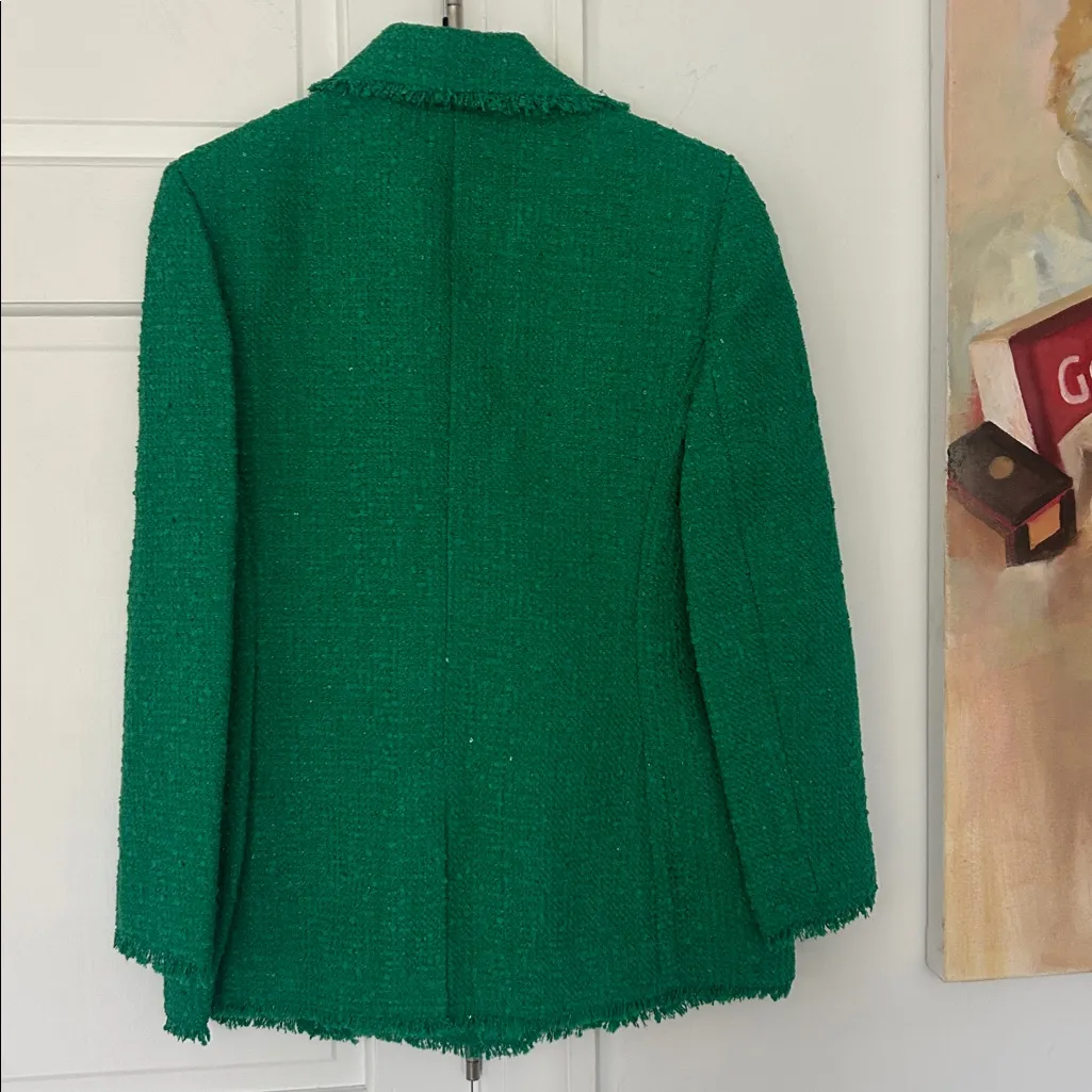 GORGEOUS Kate Spade NWOT Kelly Green Blazer 4 Holiday Christmas St Patrick’s - Image 5