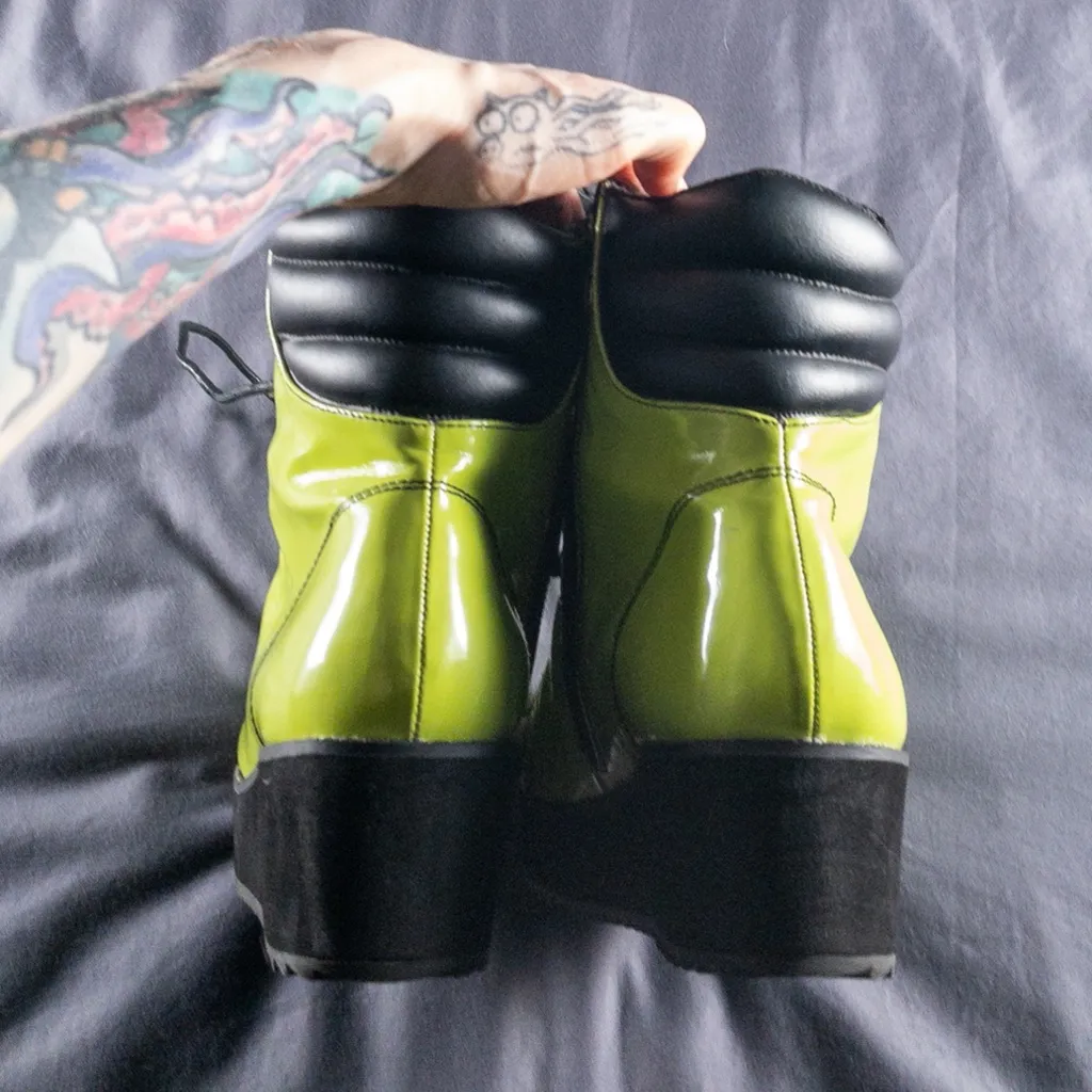 Strange cvlt neon Darby patent boots - Image 6