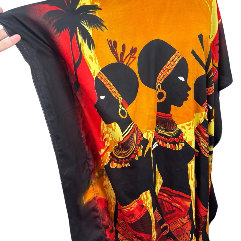 African/tribal kaftan, Free Size, colorful, ethnic, boxy cut, flowy, casual Multiple - Image 4