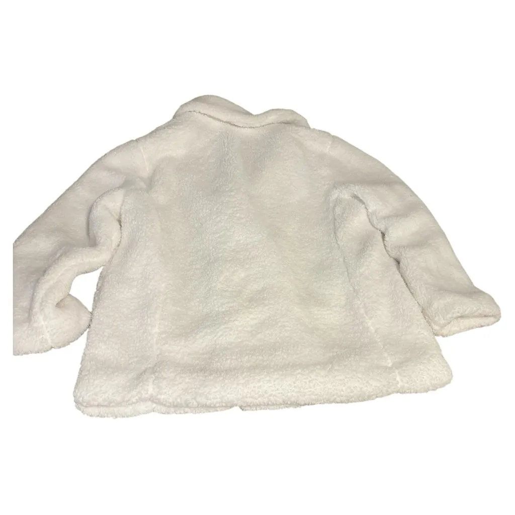 Me Jane White Teddy Jacket Plush Cozy Fit - Image 6