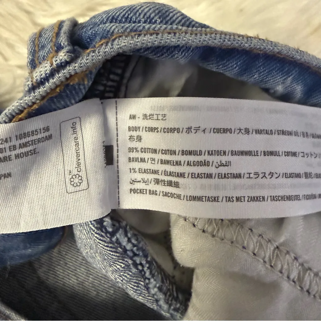 Abercrombie & Fitch 90s Relaxed Cutoff Shorts High Rise Size 32 Curve Love - Image 4