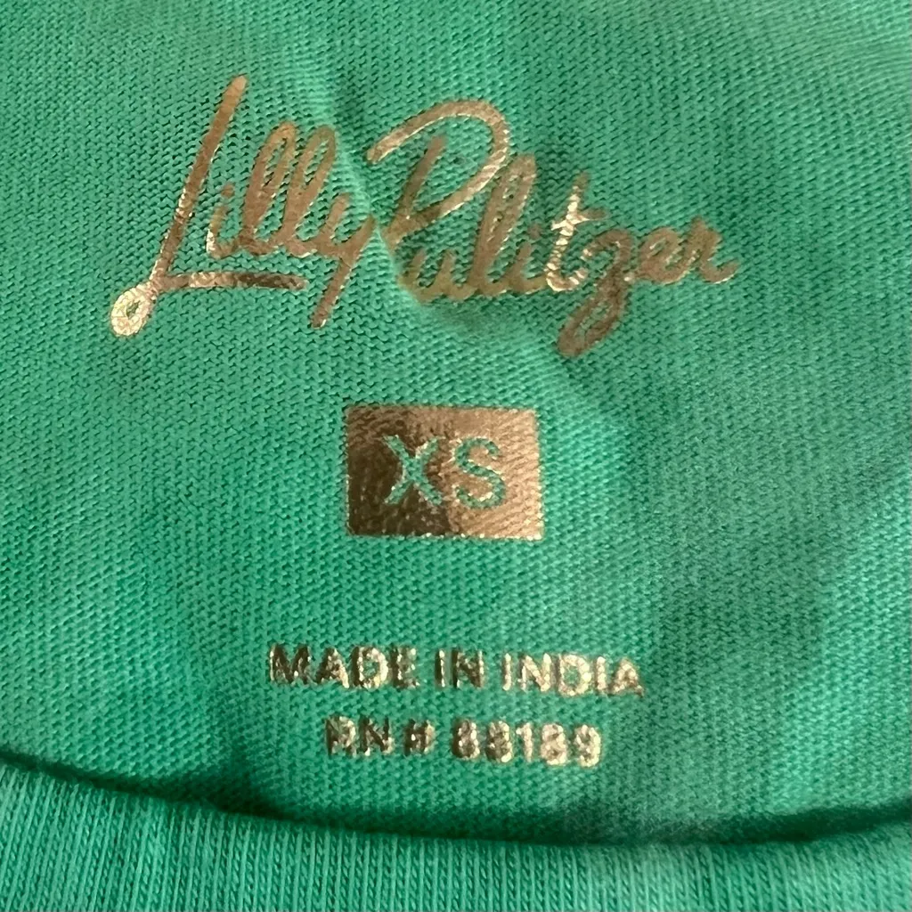 Lilly Pulitzer Green Clairmont Ric Rac Trimmed Knit Top. - Image 7