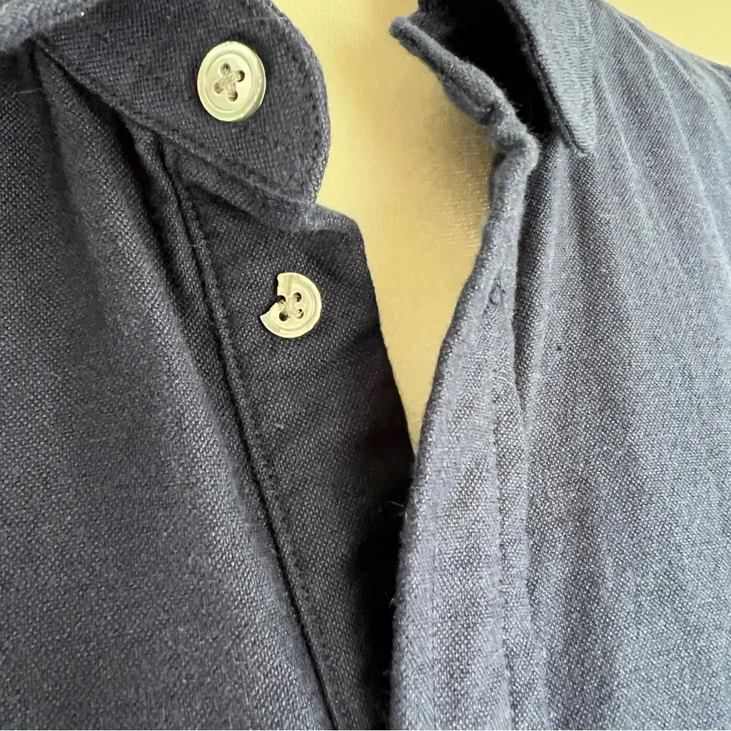 Polo Ralph Lauren Navy Sleeveless Oxford Belted Shirt Dress NWT Size 14 - Image 11