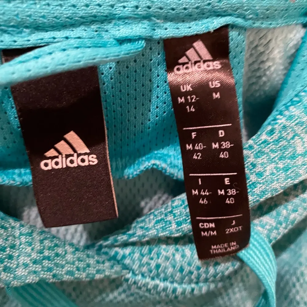 ADIDAS Turquoise Climawarm 3-Stripe Hoodie - Image 6