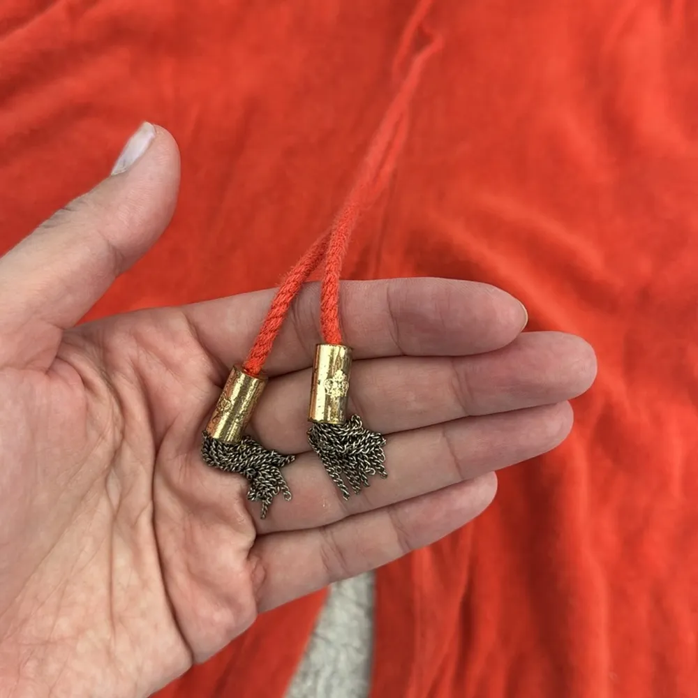 Vintage Juicy Couture Orange terry cloth Jumpsuit coverup swim gold tone - Image 4