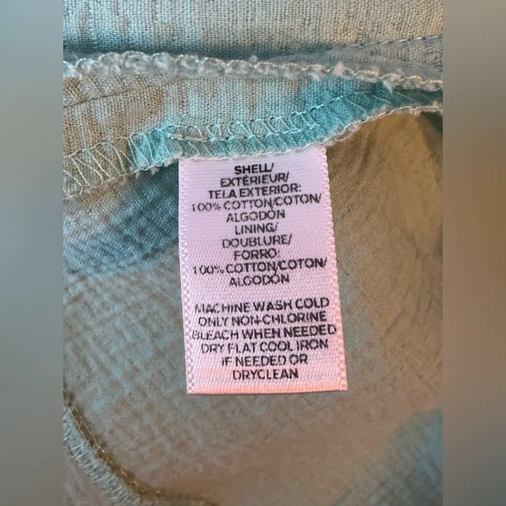 LOFT 100% cotton open back dress size 10 petite - Image 8