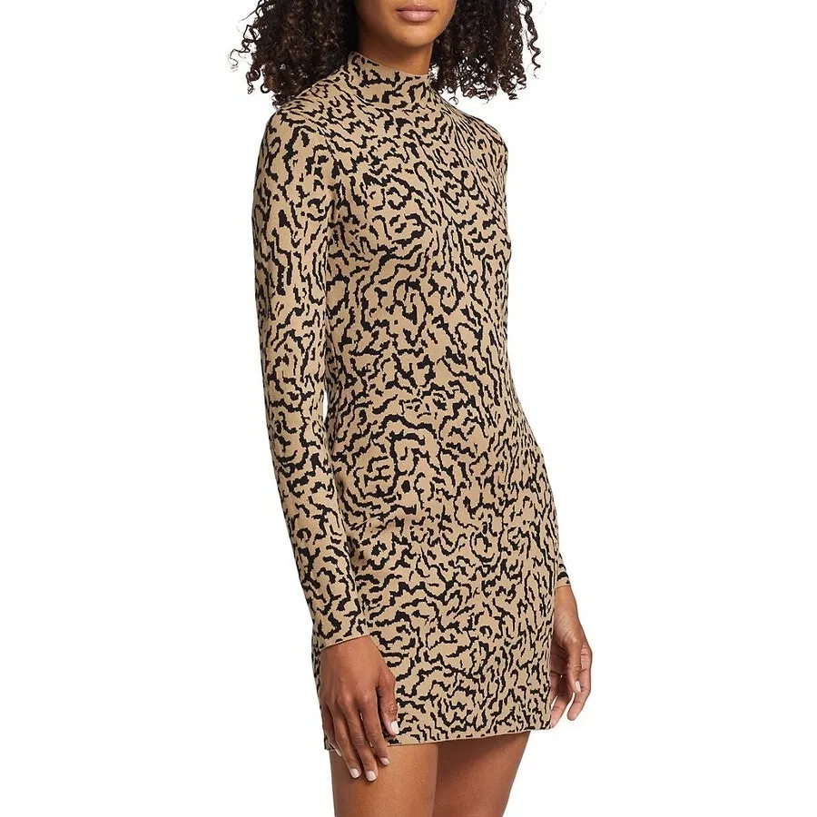 Frame‎ Abstract Mock Turtleneck Sweaterdress Size XS - Image 6