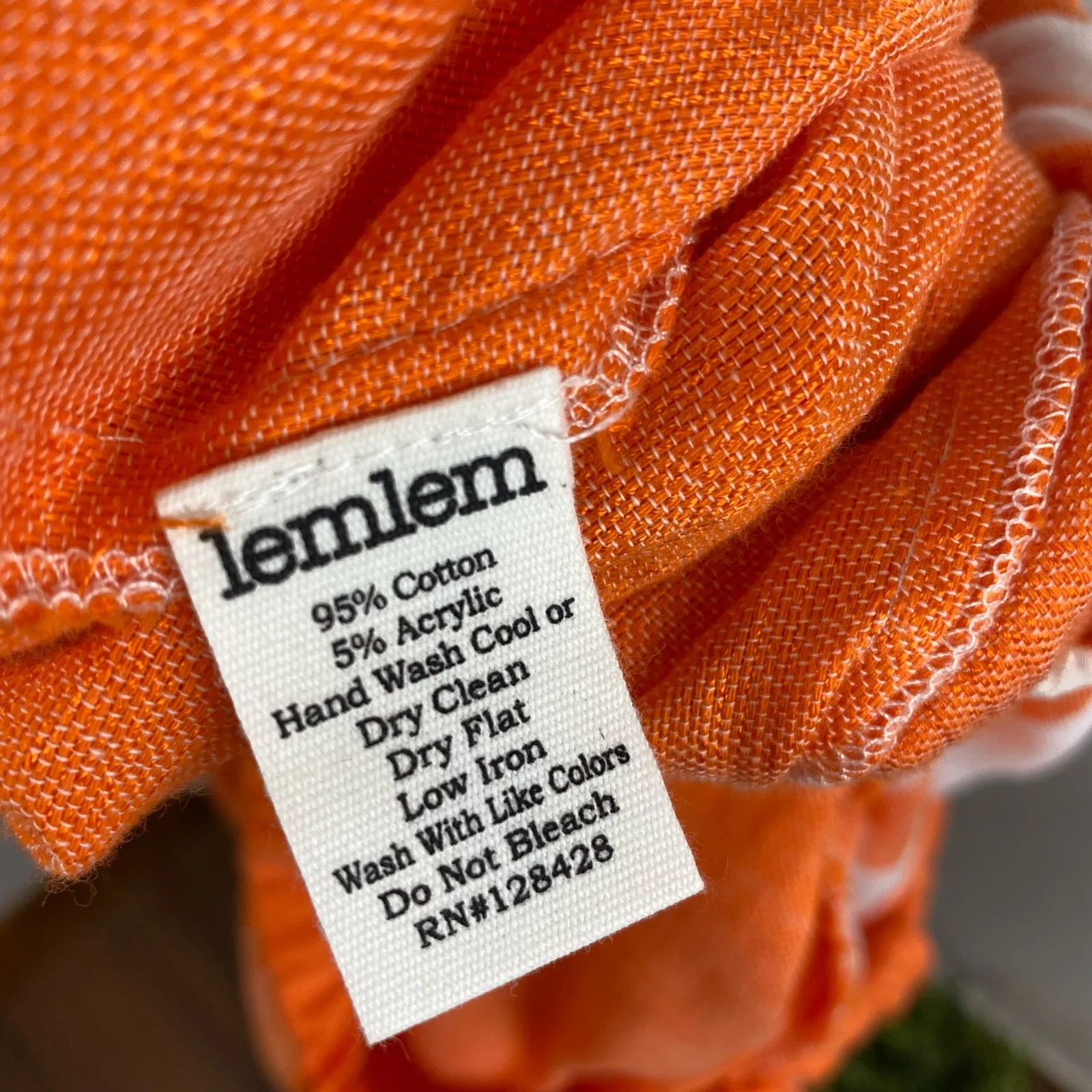 LemLem Hand Crafted Zoya Orange Stripe Maxi Short Sleeve Beach Dress Small NEW - Image 9