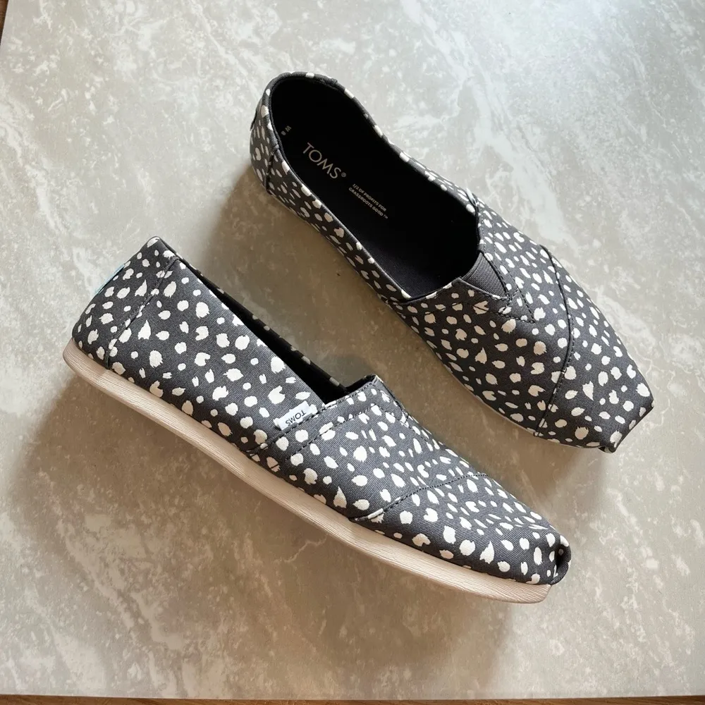 Toms Alpargata Tiny Cheetah Canvas Flats- Size 8 - Image 2