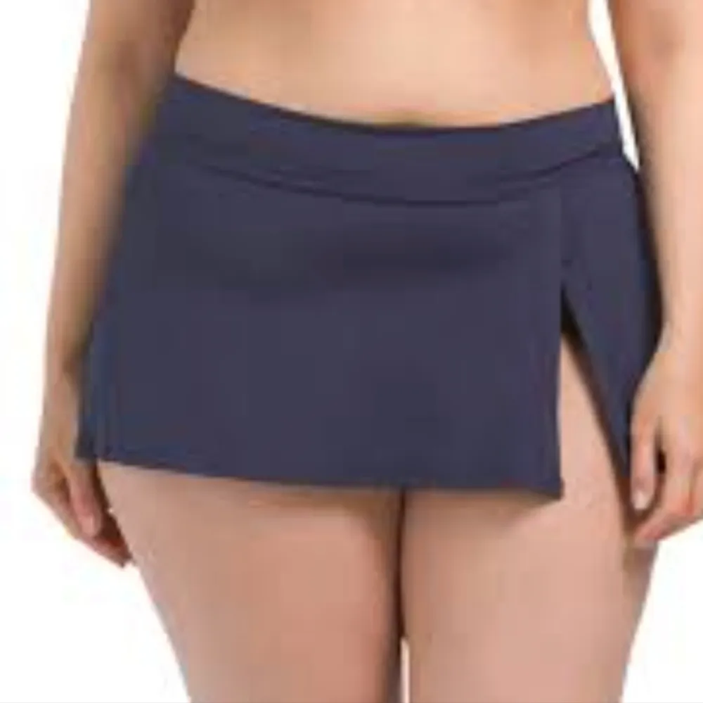 Croft & Barrow Swim Skort dark blue size 12 spandex Lycra and nylon - Image 2