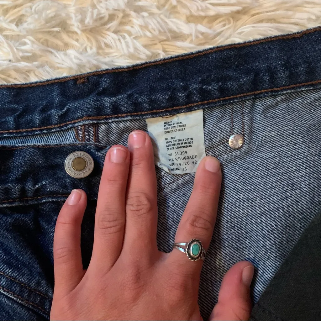 Vintage Rocky Mountain High Waisted Denim Jeans Rockies - Image 16