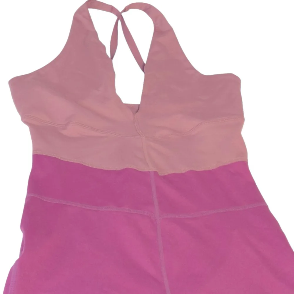 Free People Movement Total Triumph‎ One Piece Romper Singlet Pink Womens S Yoga - Image 3
