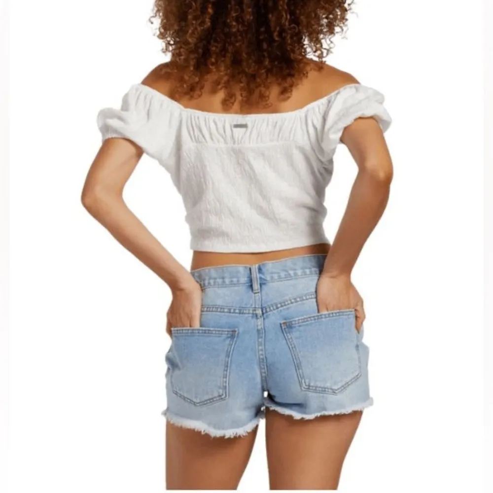 Billabong Women’s Flirt One White Off-Shoulder Top - Image 2