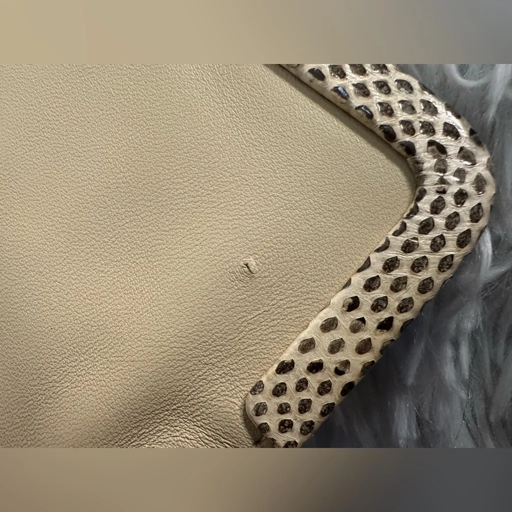 Bottega‎ Veneta Fold Over Woven Leather With Python Shoulder Bag Handbag - Image 11