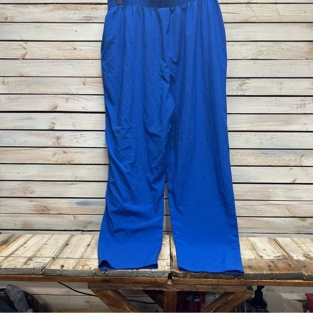 Vintage GW Vintage Blue Wide Leg Pants High Rise Made USA maximalismSize 20 Size undefined - Image 4