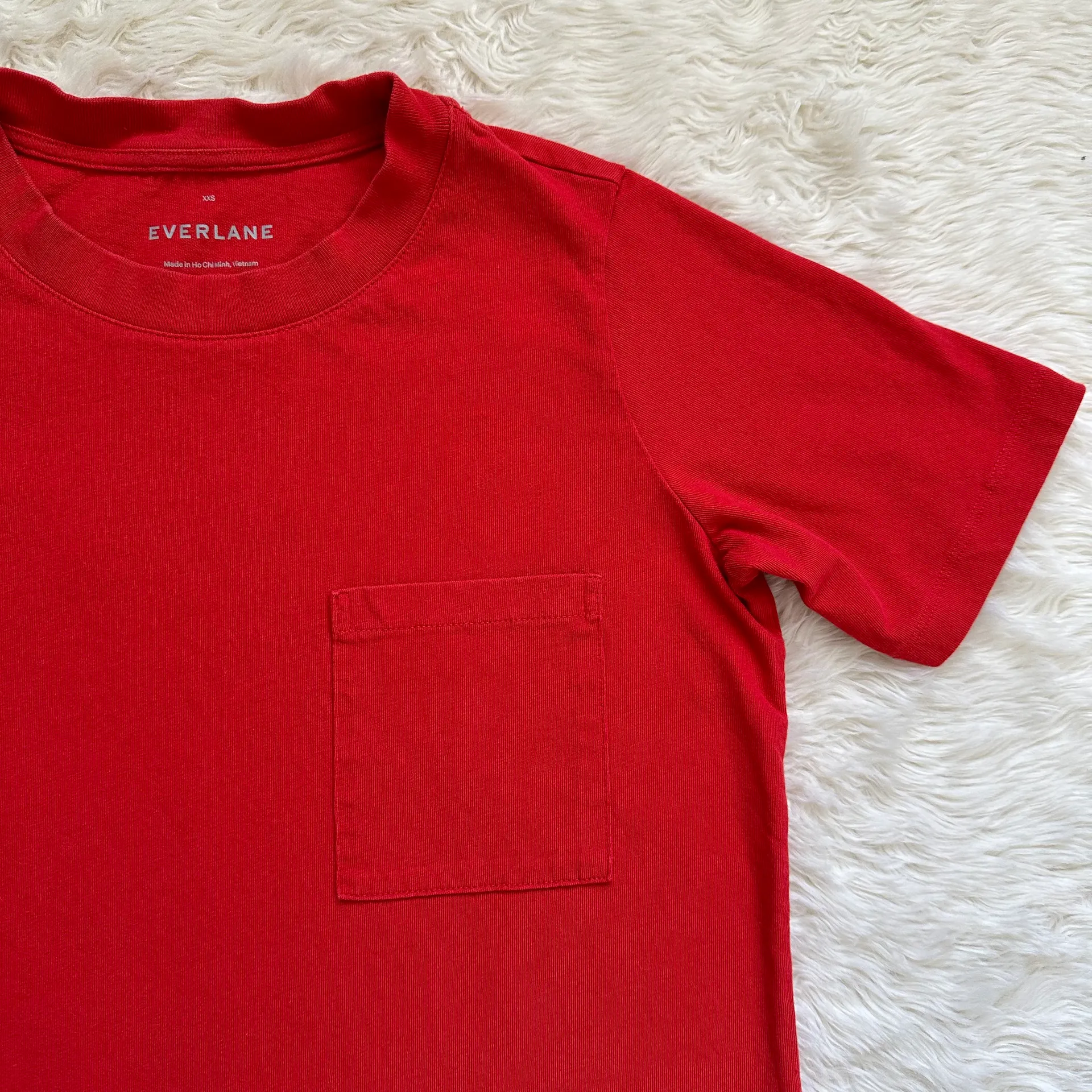 Dress The Weekend Tee Pocket Crewneck Short Sleeve Red XXS - Image 7