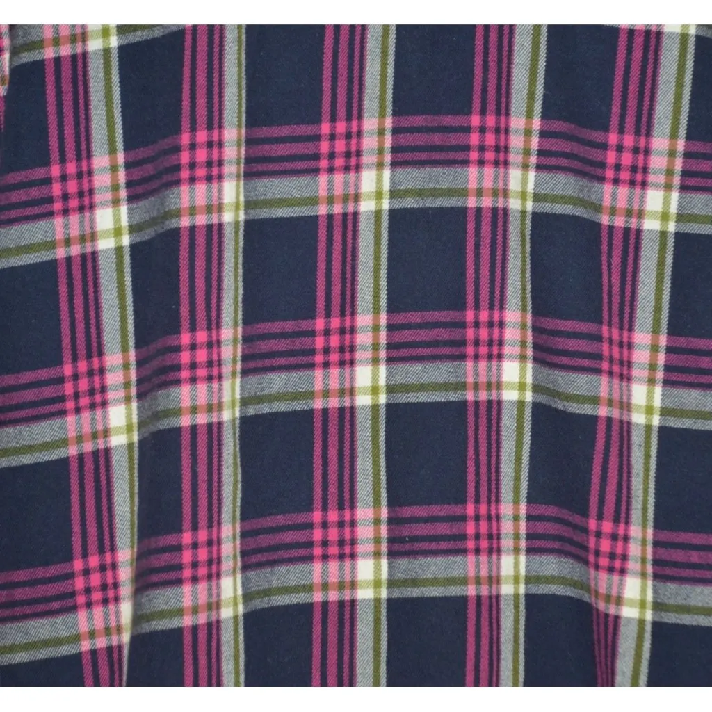 Magellan Outdoors Cotton Plaid Button Up Flannel Shirt Size 2XL Roll Tab Sleeves - Image 10