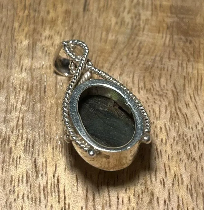 Labradorite Rope Detail 925 Sterling Silver Pendant - Image 12