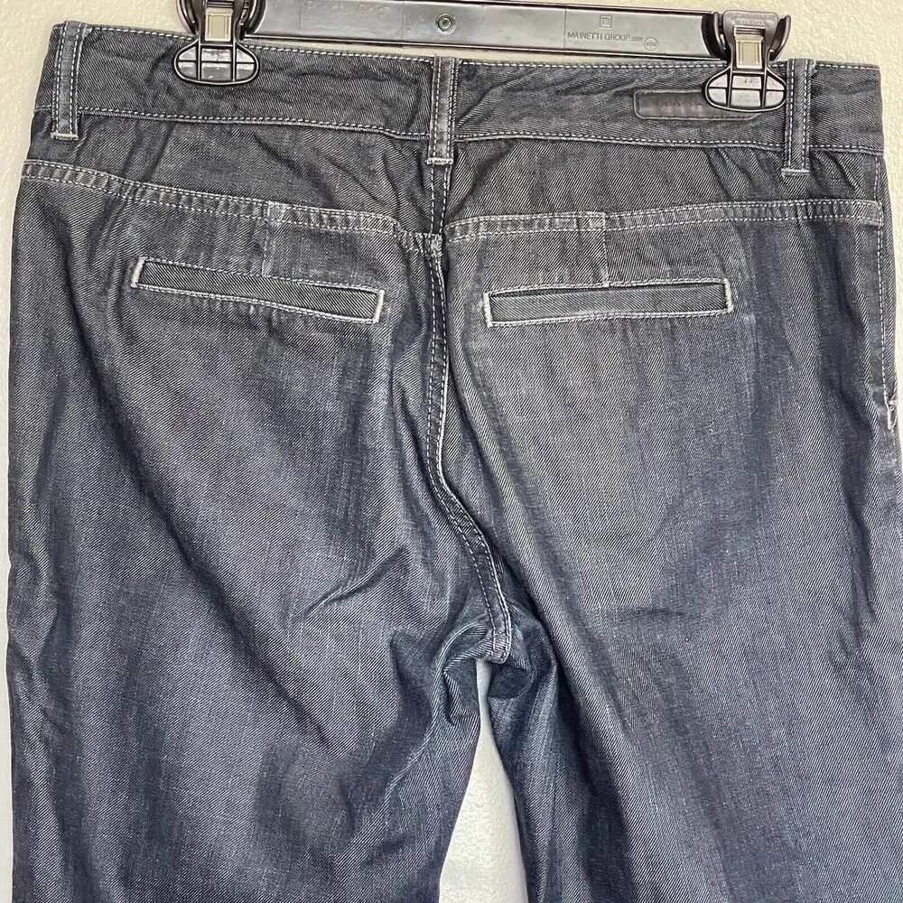 ELIE TAHARI Womens Jeans Sz 10 Dark Mid Rise Wash Pockets Rodeo Western Country - Image 15