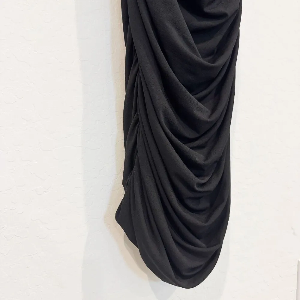 Pixie Market Women's Dominique Bustier Midi Dress in Black Wedding Party Size XS - Image 5