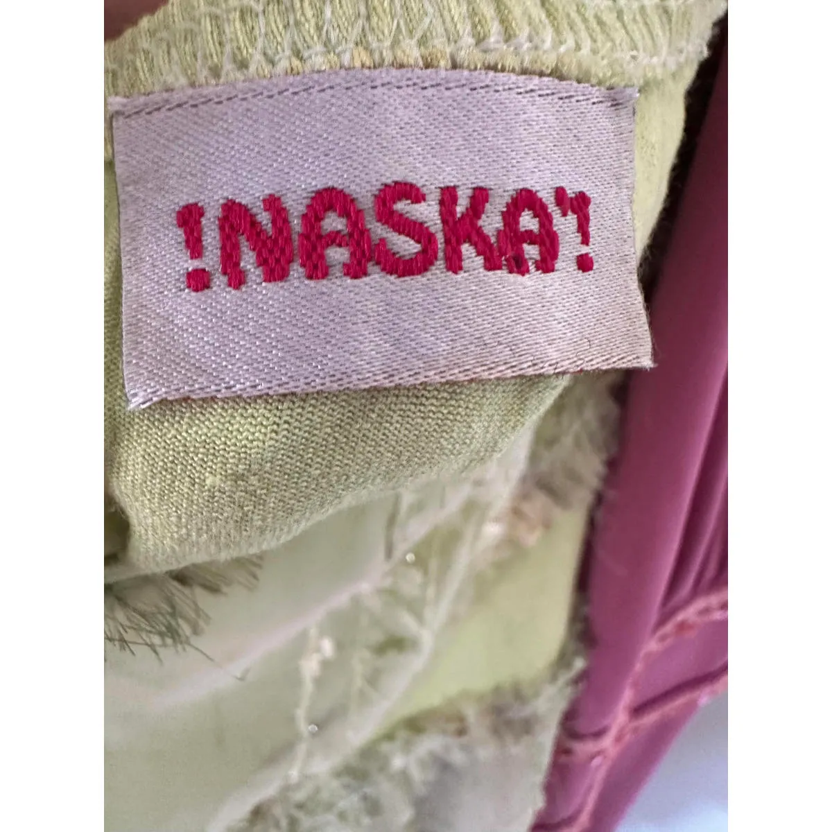 Vintage Light Green Floral Leafy Sheer Tie Back Cami Fairy Top - Image 6