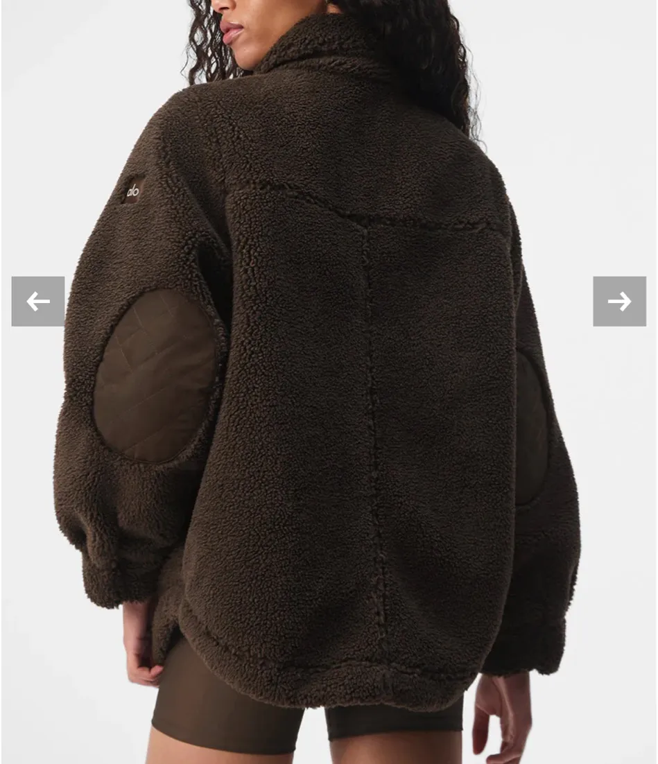 Sherpa Edge Shacket in espresso  - Image 3