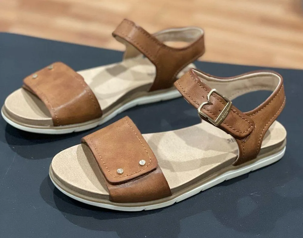 Dr. Scholl's Shoes Women's Nicely Sun Flat Sandal Size 8 Brown - Image 7