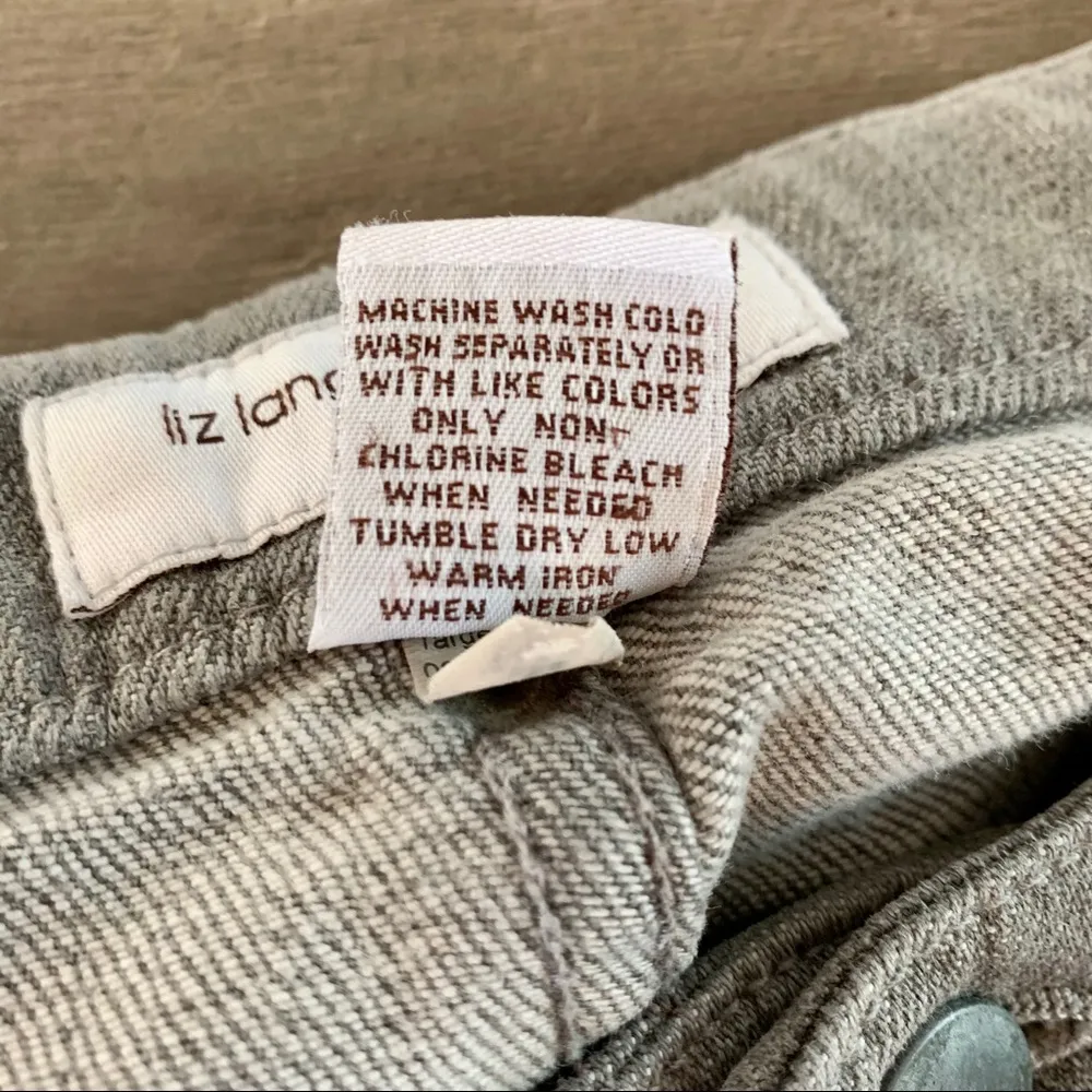 Liz Lange Maternity Grey Skinny Cigarette Jeans 6 - Image 9