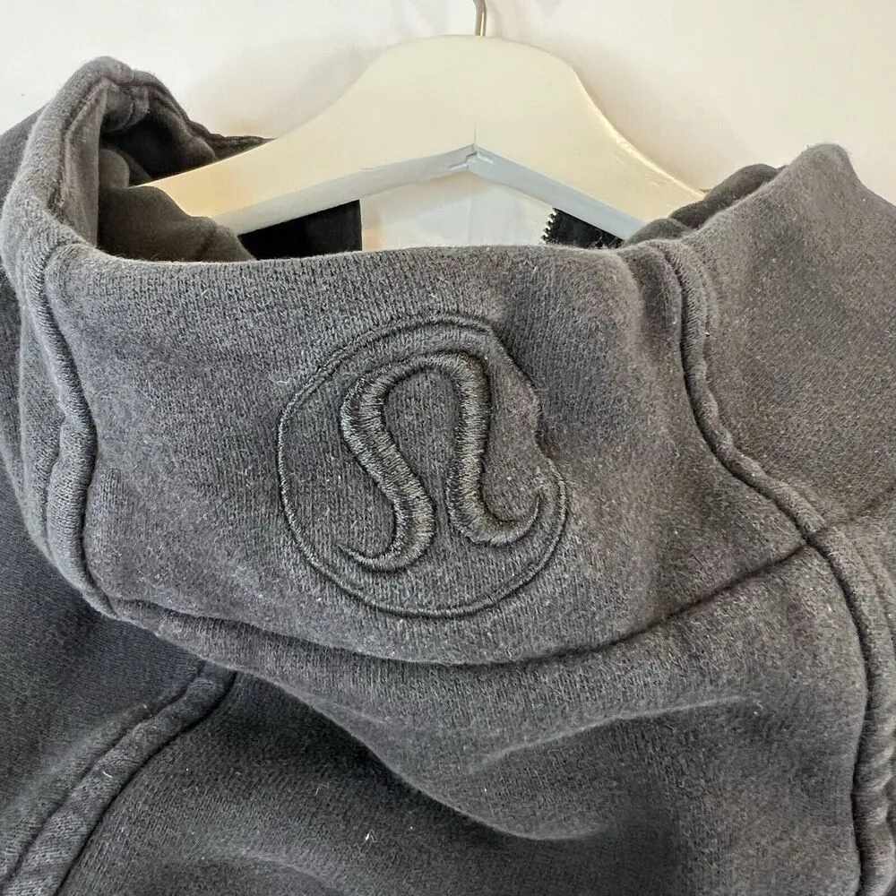 Lululemon Size 6 Scuba Hoodie Light Cotton Fleece Classic Fit Embroidered Logo - Image 9