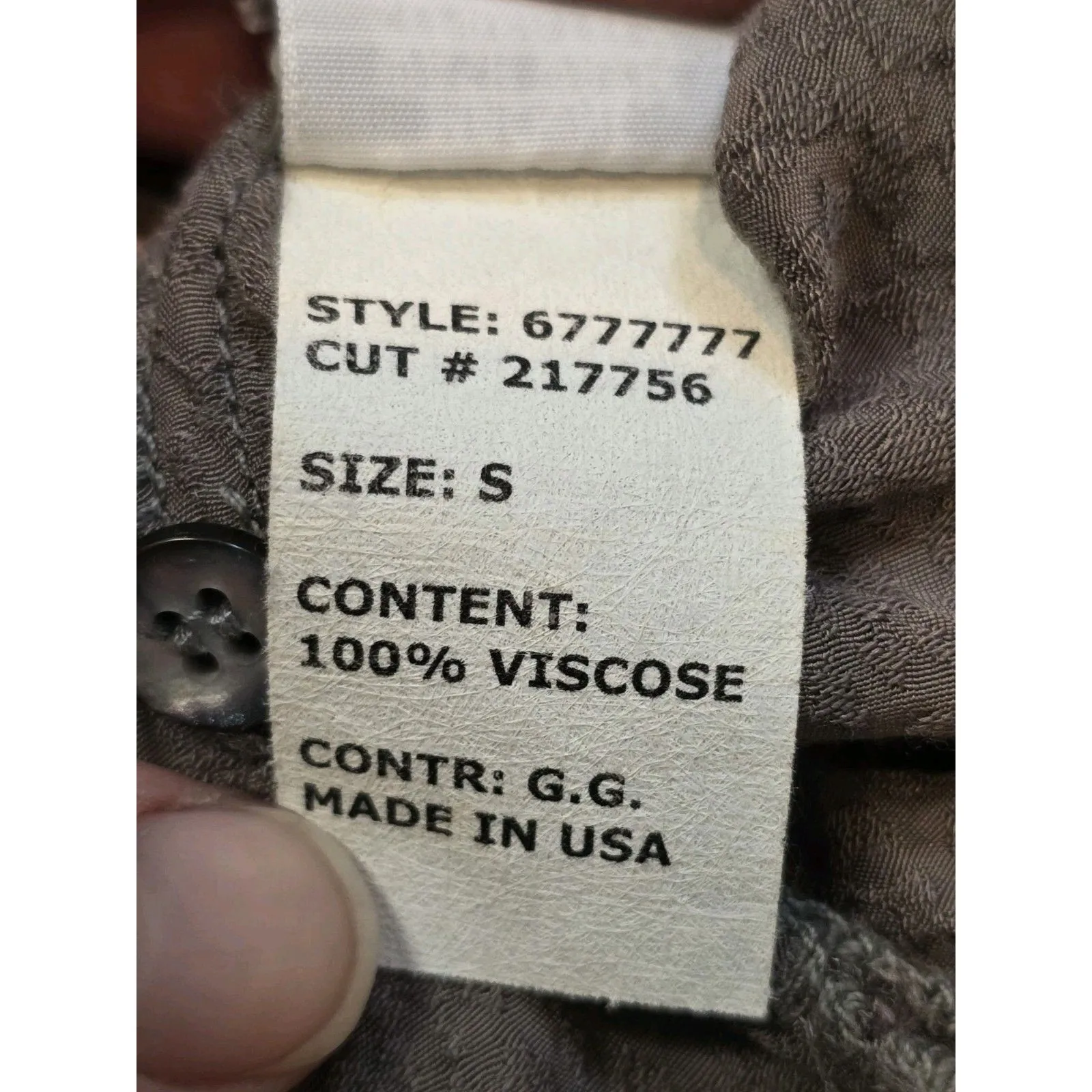 Cut Loose Women Size Small Button Up Tunic Shirt Brown Lagenlook Capsule Texture - Image 5