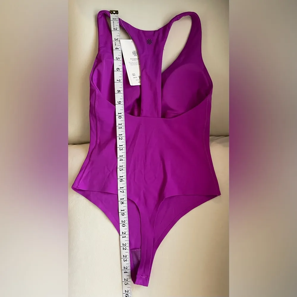 NWT Athleta Transcend Bodysuit Size Small Purple Color - Image 4