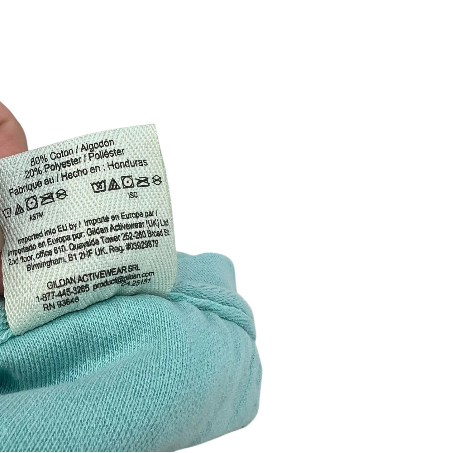 Comfort Colors Cherry Coquette Bow Sweatshirt‎ Cotton Teal Blue Size XL - Image 9