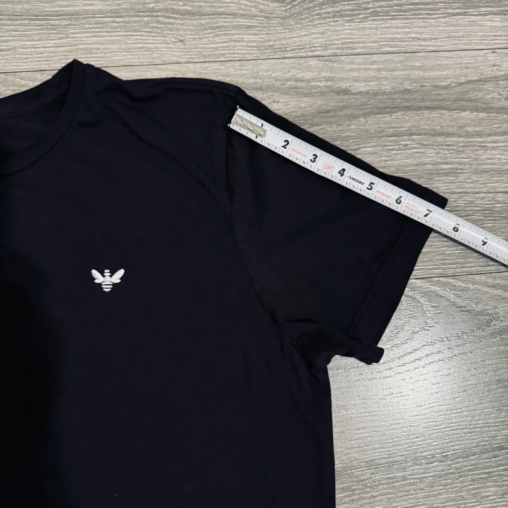 Marine Layer Women Black Embroidered Bee Crew Neck Short Sleeve T-Shirt Sz M - Image 12