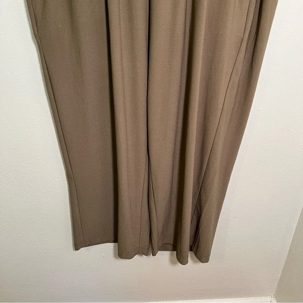 Jones & Co Jones New York Pull On Cropped Pant Wide Leg Green - Image 3