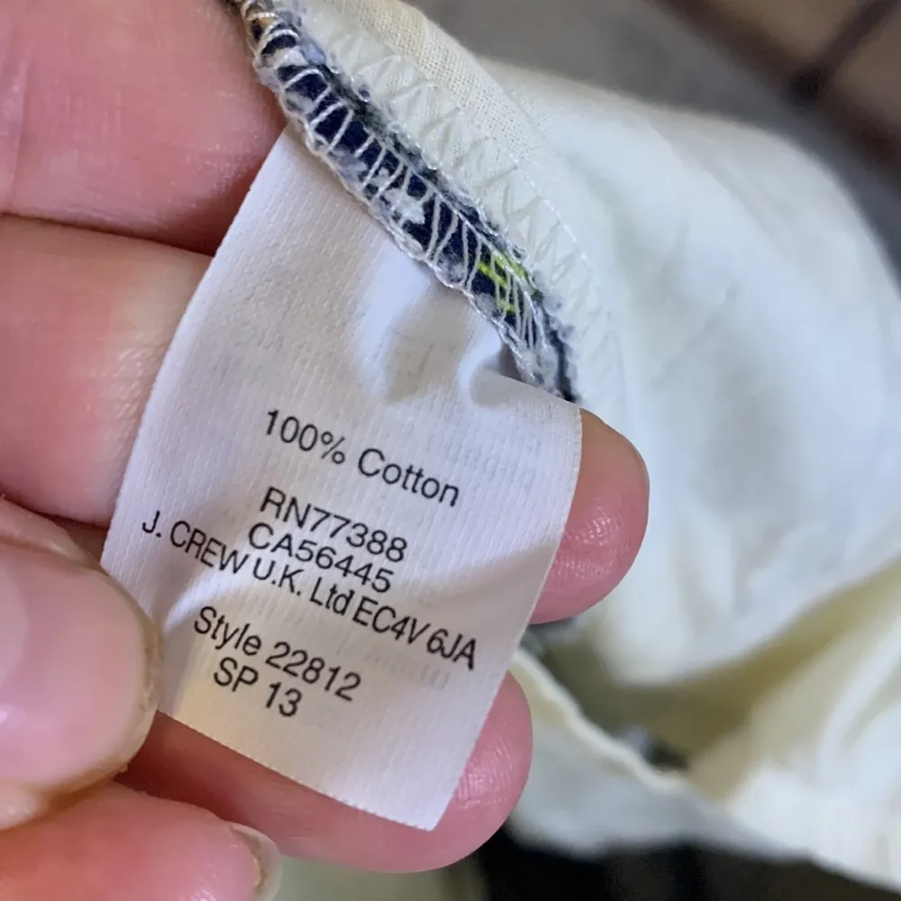 Liberty for Art Fabrics for J. Crew Collab 100% Cotton Floral Pants Size 4 Blue - Image 4