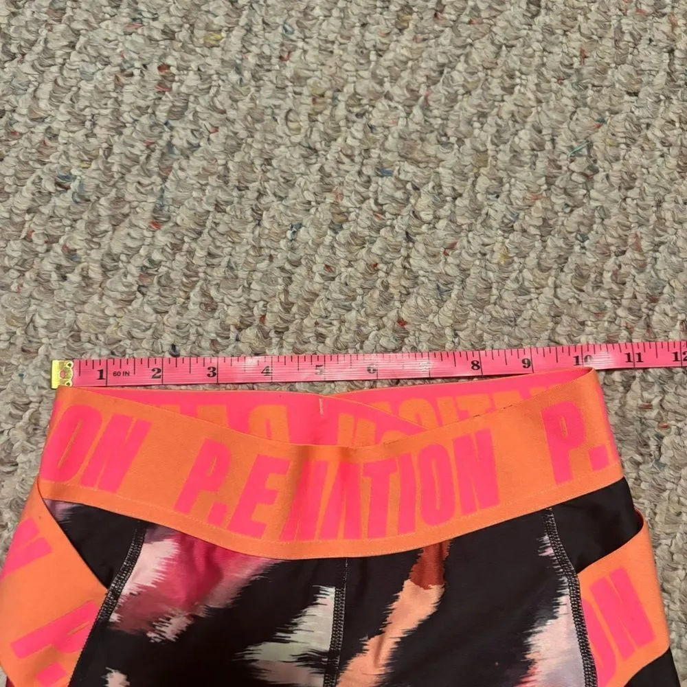 P.E NATION Fluid Short Biker High Rise in Print - Image 11