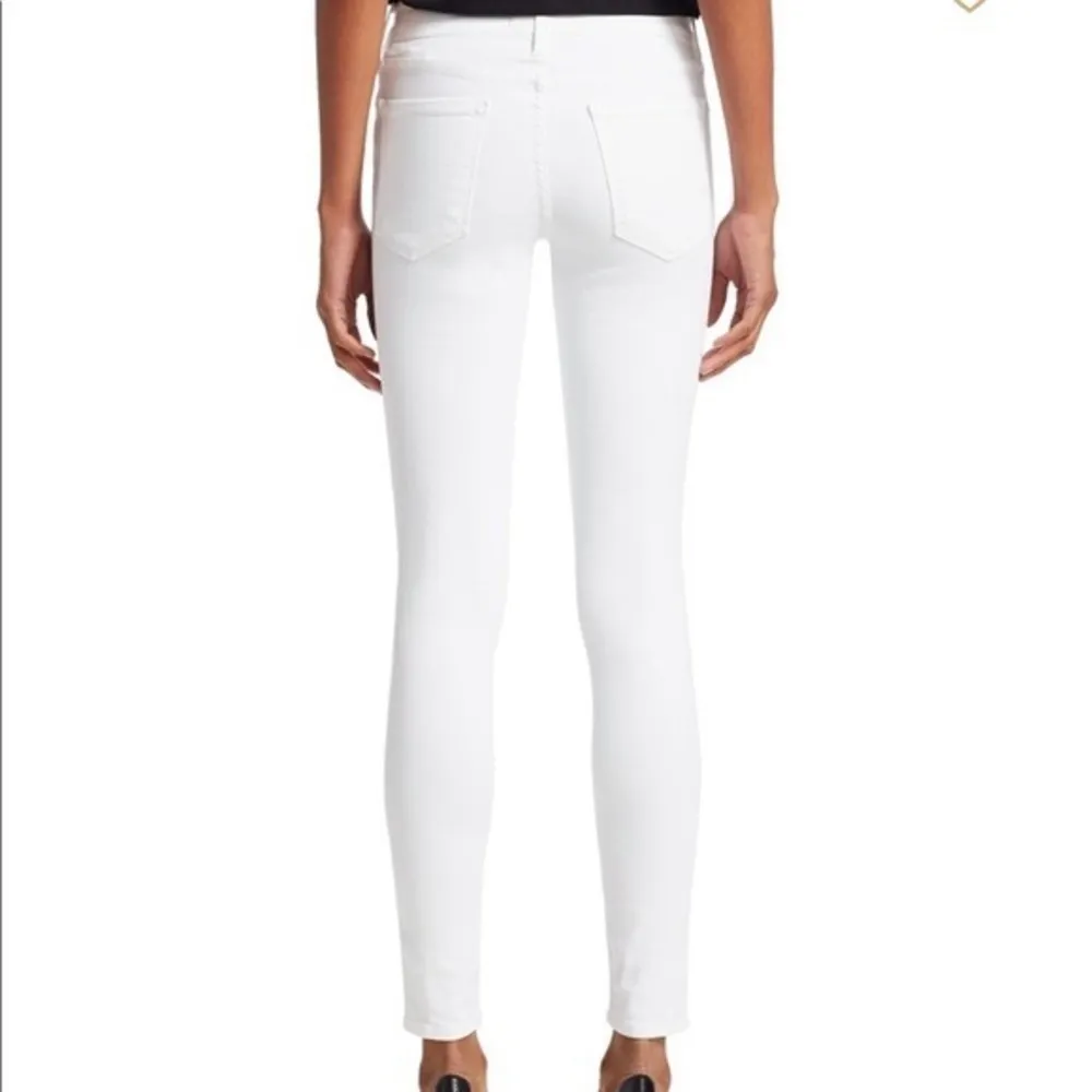 Frame Denim Le Skinny de Jeanne Blanc Distressed Skinny Jeans Size 27 - Image 4