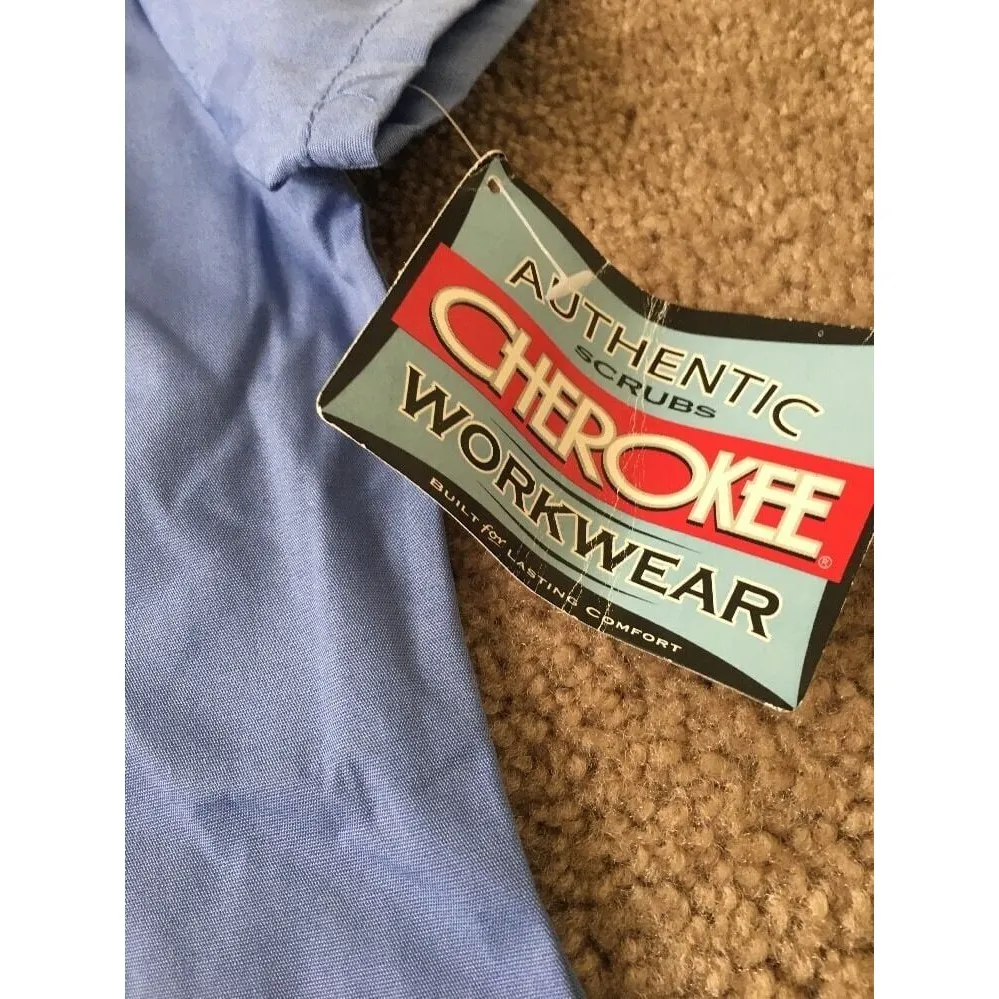 Authentic Cherokee Workwear Women's Scrub Top Nurse Medical 1 Piece Size XS Blue - Image 3