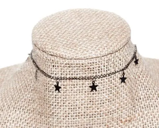 Beaded by Meg Gunmetal Star Dangle Choker - Image 2