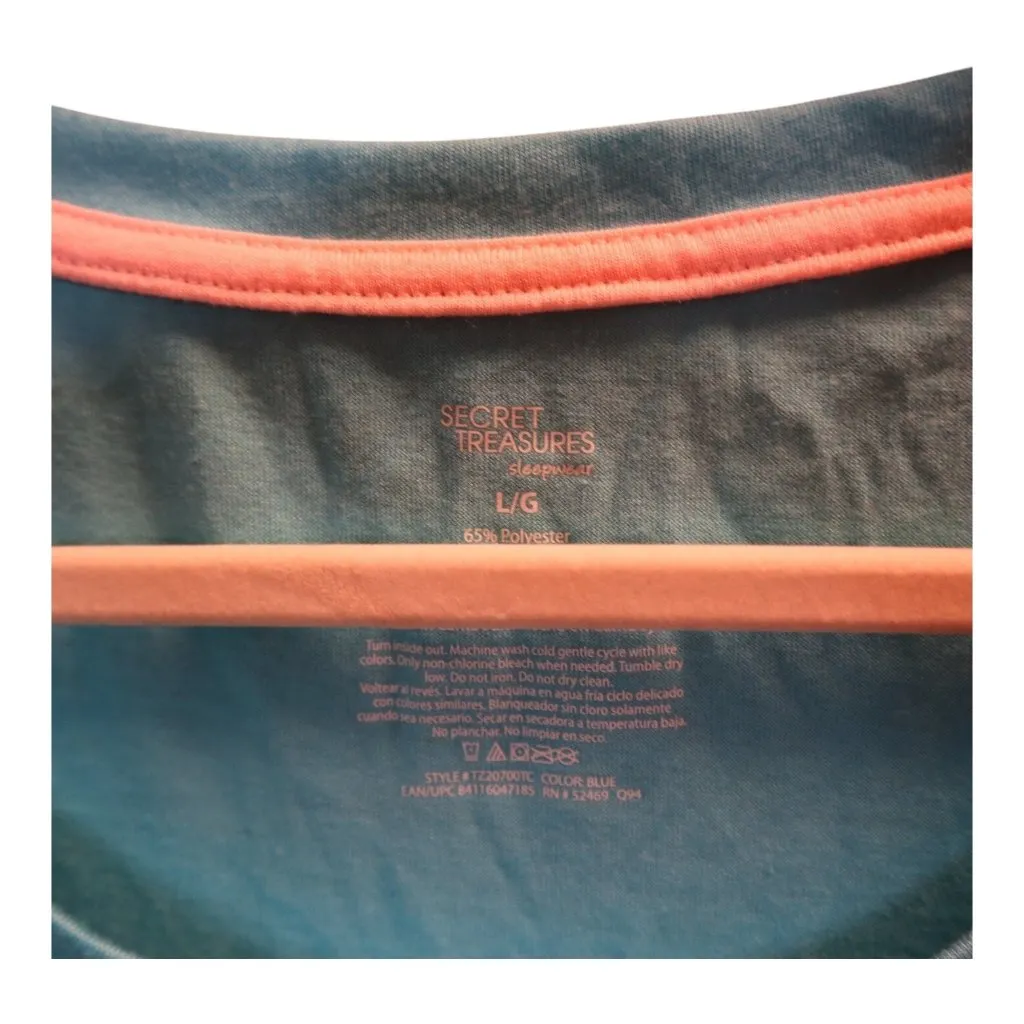 #767 Secret Treasures Women'a Large "NAP" Sleepwear Top - Image 3