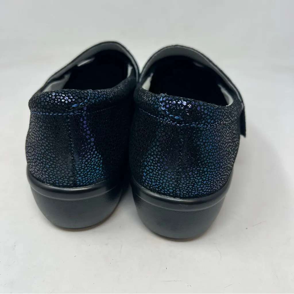 Alegria Lauryn LAU-302 Cosmos Blue Metallic Comfort Shoes slip on size 38 8 8.5 - Image 4