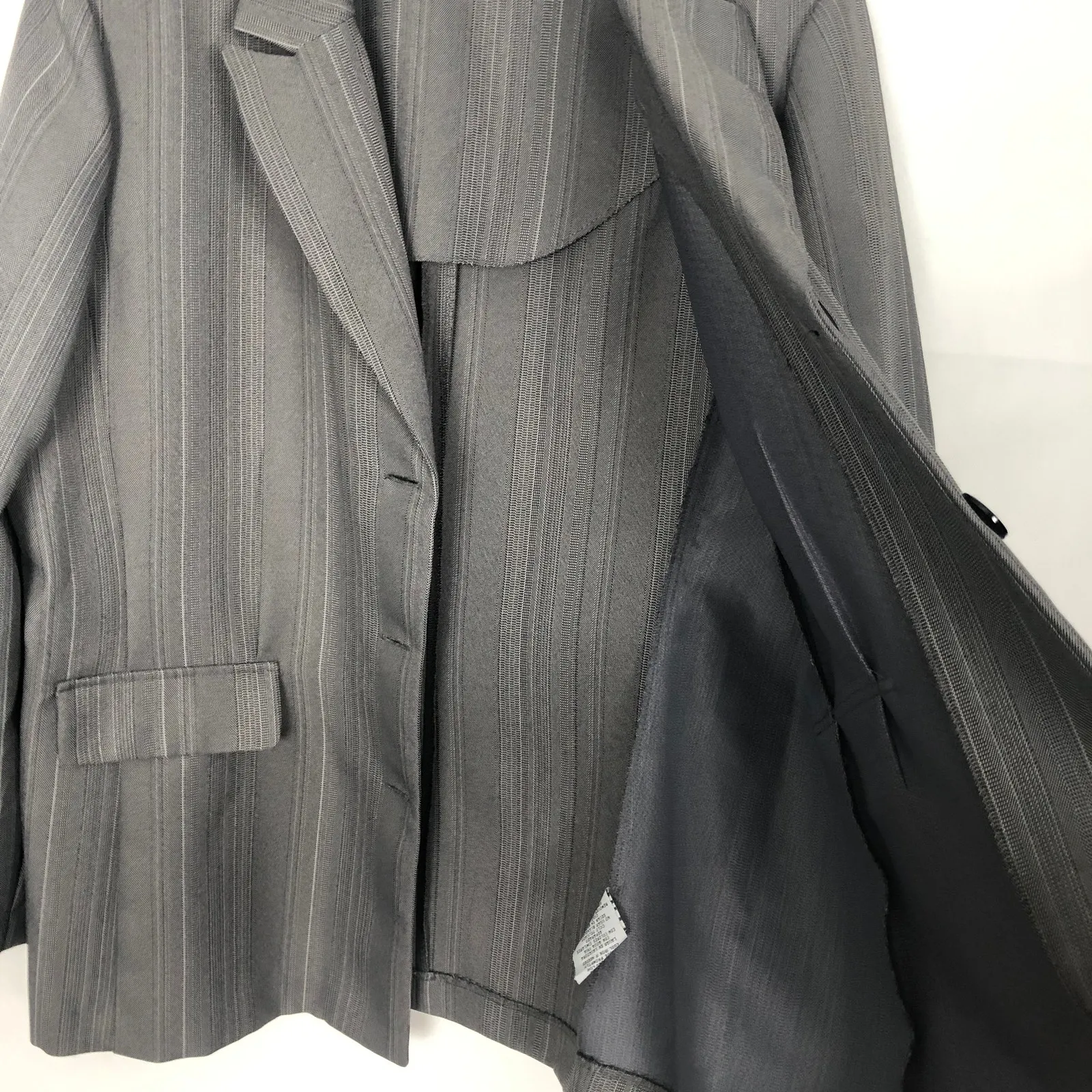 Danny & Nicole  Women's Gray Blazer Jacket Size 18 - Image 6