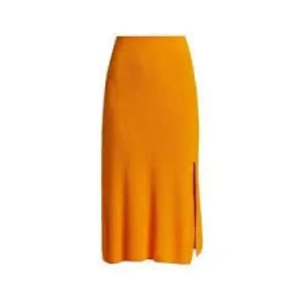 Rag & Bone Orange Midi Pencil Skirt - Image 3
