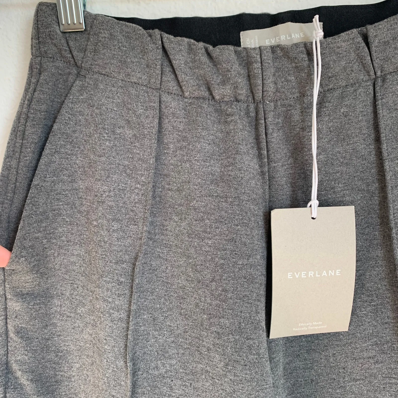 NWT Everlane Sz XS The Dream Pant Office Work Career Heather Charcoal Gray - Image 4