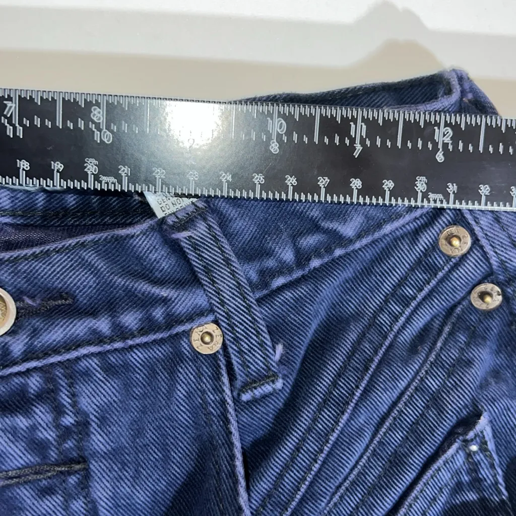 Vintage 80’s Zena Jeans Womens 10 Color Block High Waisted Tapered Jeans Blue - Image 6