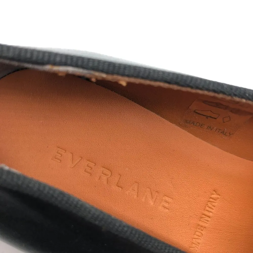 Everlane Shoes The Modern Loafer Leather Slip On Stacked Heel Black Size 5 - Image 8