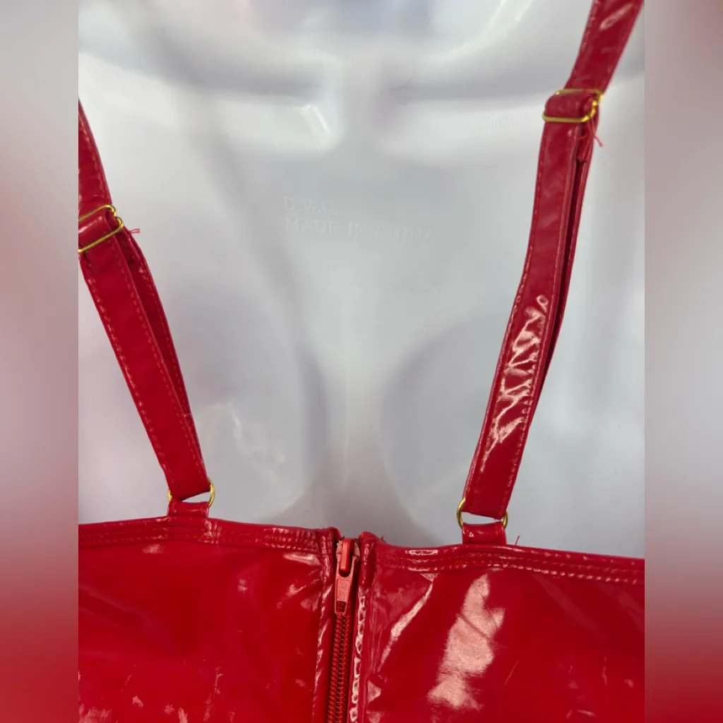 Forplay M/L Shiny Racecar Red Lace - Image 5