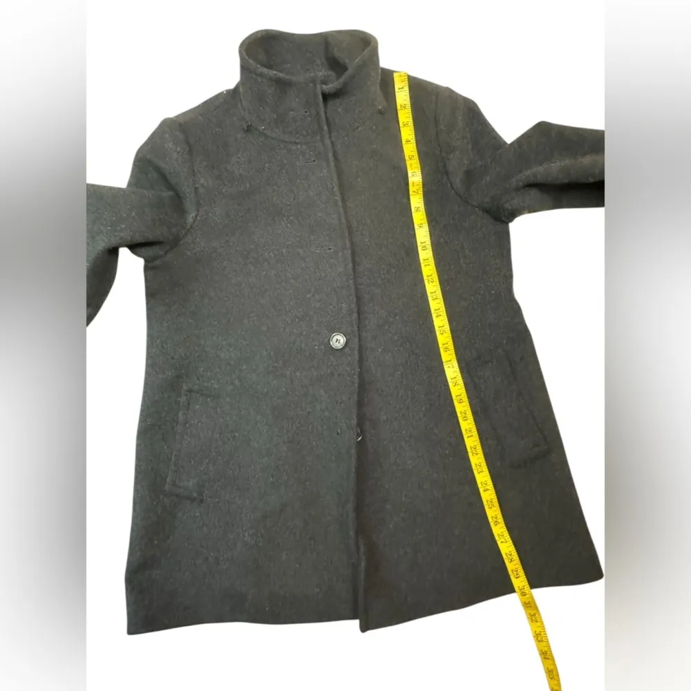 Lauren Ralph Lauren Vintage Jacket Black Button Up Wool Blend Coat Size Medium - Image 16